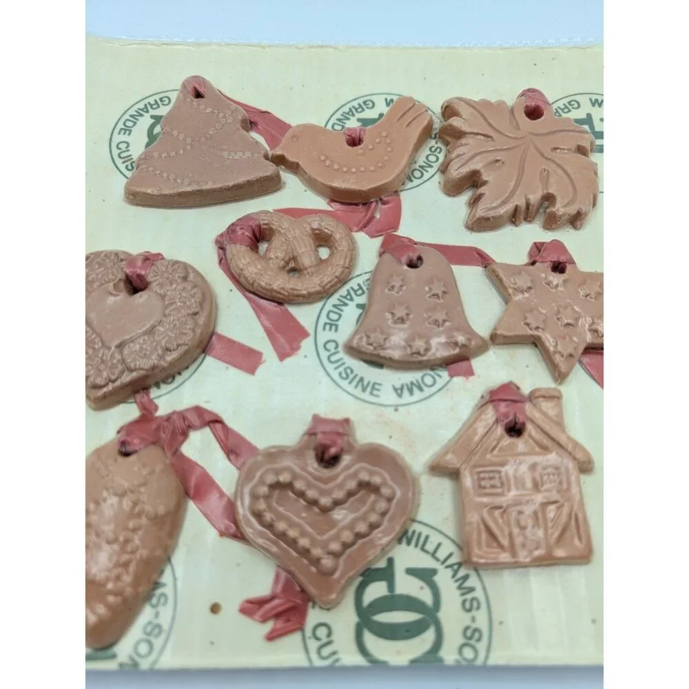 Sealed  WILLIAMS SONOMA Set Terracotta Ornaments Pottery Grande Cuisine